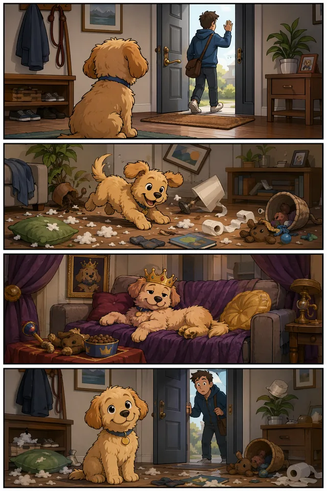 GPT Image 2 four panel comic prompt example