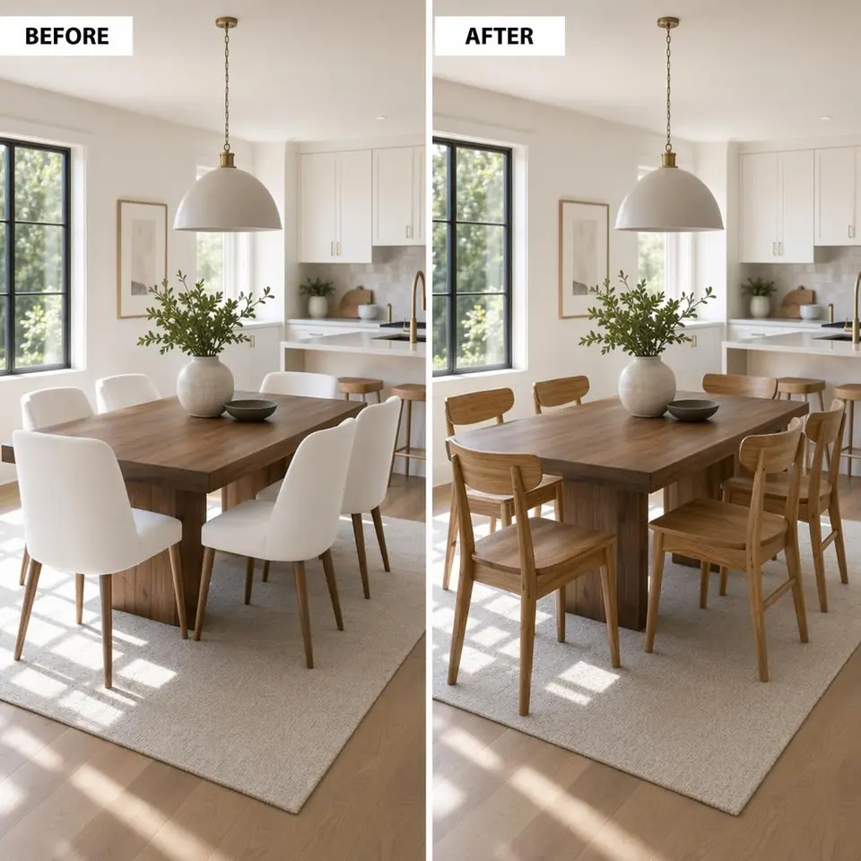 GPT Image 2 interior object swap example